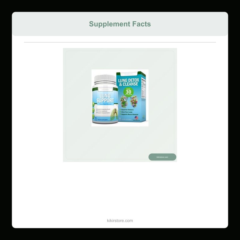 lung support capsules label