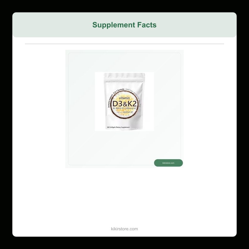 vitamin d3 k2 softgels label